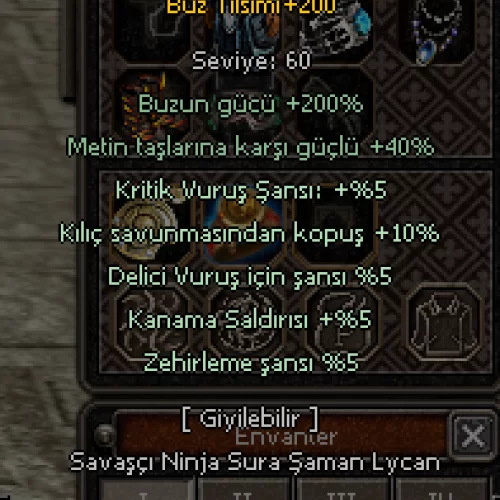  +200 BUZ TILSIMI  10 KILIÇ KOPUŞLU